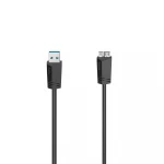 Kabel Micro-USB 3.0 Sort - Superhurtig 5 Gbps Dataoverførsel | HAMA Danmark Kabel Micro-USB 3.0 5Gbit/s Sort 1.5