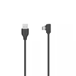 Kabel USB-C til USB-A 480 Mbps Sort - HAMA 90 Grader Stik Kabel USB-C til USB-A USB 2.0 480 Mbit/s Sort