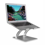 Laptop Stander Dual Pivot Riser Justerbar i Aluminium - Sølv | DESIRE2 Laptop Stander Dual Pivot Riser Justerbar Aluminiun Sølv