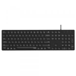 Keyboard RAPOO NK8020 USB-kablet Sort