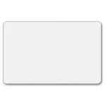 Plastkort hvid mat 0.76 mm