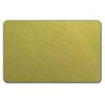 Plastikkort Guld Mat 0.76 mm – Eksklusive og Holdbare ID- og Medlemskort Plastikkort guld Mat 0.76 mm