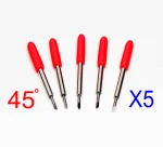 5 stk. knivpakke, Roland - Redsail Refleksfolie knive 50º, offset 0.75mm