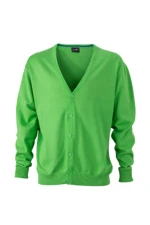 JAMES & NICHOLSON Herre V-hals Cardigan - Klassisk Bomuldsdesign JAMES & NICHOLSON MEN'S V-NECK CARDIGAN