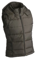 Buy James Nicholson Men's Padded Vest - Quilted, Removable Hood, Multiple Pockets JAMES NICHOLSON MEN'S PADDED VEST