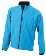 JAMES & NICHOLSON Herre Softshell Jakke - Funktionel 3 Lags Design, Vind- og Vandtæt 5000 mm JAMES & NICHOLSON MEN'S SOFTSHELL JACKET