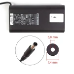 Dell 90W Original Strømforsyning 19.5V Adapter Dell 90W 19.5V 4.62A New Shape strømforsyning - 7.4mm x 5.0mm - Original