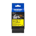 Brother original HSe-631E - 11,2 mm krympeflextape i sort på gul Brother original HSe-631E - 11,2 mm krympeflextape i sort på gul