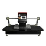 Pneumatisk dobbeltlokations varmepresser - 38x38cm  Pneumatisk dobbeltlokations varmepresser - 38x38cm