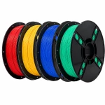 SKILPRO - PETG Filament pakke - Rød, gul, blå og grøn - 4 x 1 kg