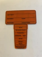 Medie kort 2 - Informationskort til materialeruller 5,08cm og 7,62cm Medie kort 2