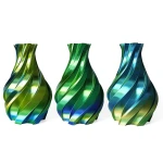 Gold, Green And Blue - 3DE Premium - Silky PLA - 1.75mm