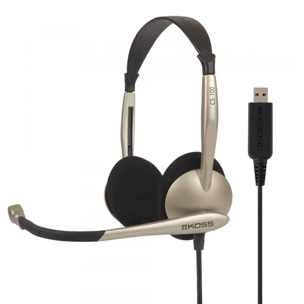 Multimedia Headset CS 100 Guld Sort Mic Multimedia Headset CS 100 Guld Sort Mic
