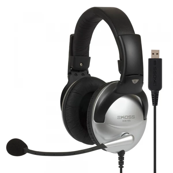 Multimedia Headset SB45 Sort/Sølv USB Mic Multimedia Headset SB45 Sort/Sølv USB Mic
