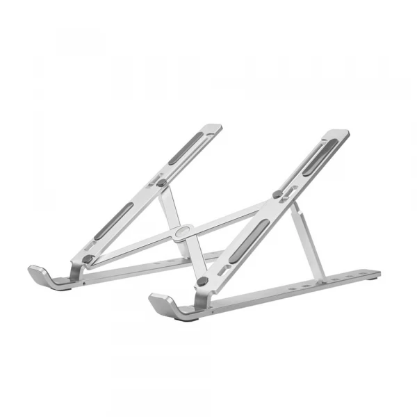 Computerstander Sammenfoldelig X shaped Aluminium Sølv Computerstander Sammenfoldelig X shaped Aluminium Sølv