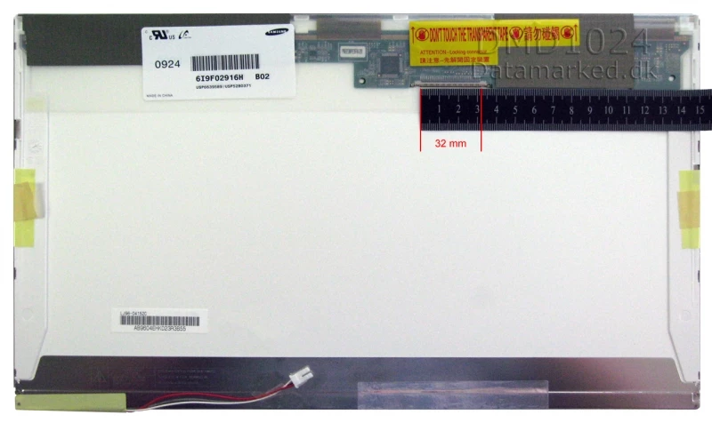 16" WXGA HD Glossy Laptop Display - Køb Billigt Skærm Panel Online 16" (1366x768) WXGA HD LCD | Glossy Display | 30 pin CCFL | Upper Right Connection
