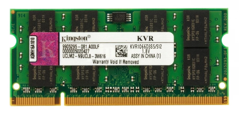 512MB 1066Mhz Kingston SODIMM RAM