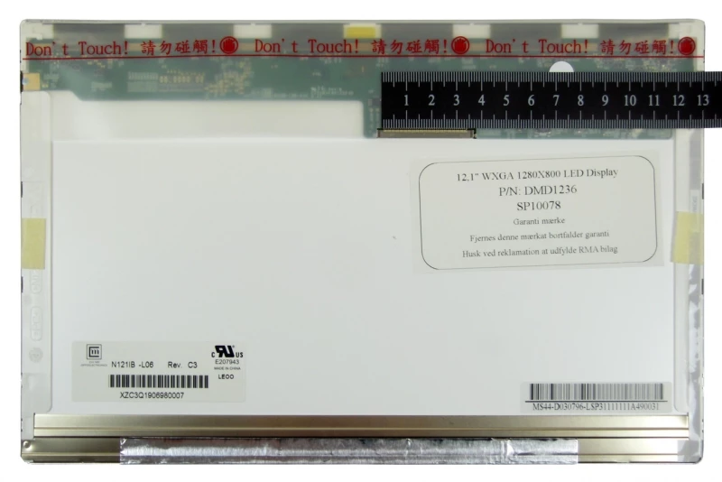 12.1" WXGA LED Laptop Display - High Quality Screen Panel 12.1" WXGA (1280x800) LED | Glossy Display | 40 Pin LED type 2 Upper Connector