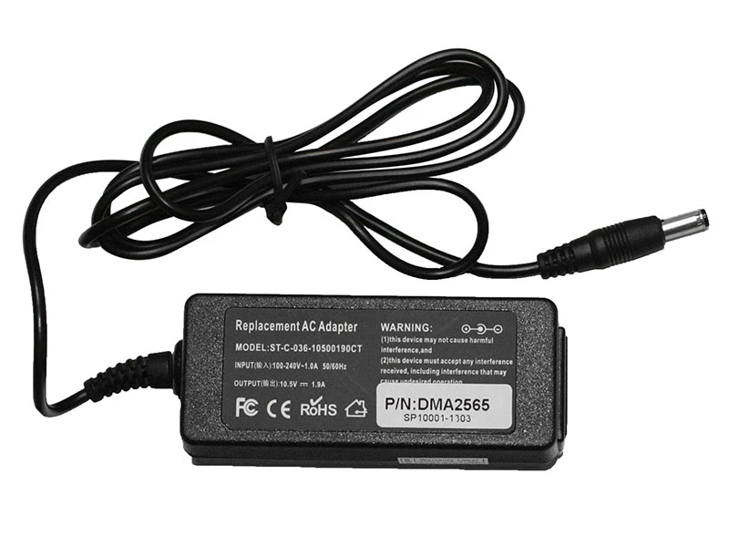 Sony 20W 10.5V 1.9A Strømforsyning - Kompatibel med Danske Stik | Hurtig Levering & Prisgaranti Sony 20W 10.5V 1.9A strømforsyning med 4.8mm x 1.8mm stik - Kompatibel