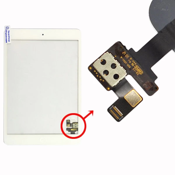 iPad Mini 1 / 2 Digitizer Touch Sk&aelig;rm Assembly - Hvid - Grade A+