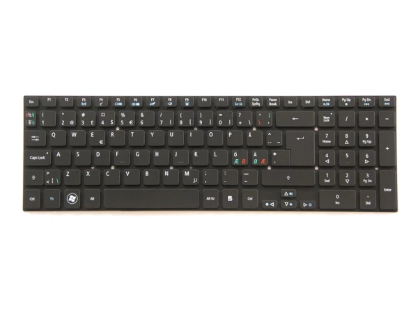 Acer Nordic Tastatur med Baggrundsbelysning - Hurtig Levering & Prisgaranti Acer Nordic Tastatur (DK, SE, NO) - Backlight