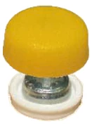 Skruehætte RAL 1023 - 25 stk.