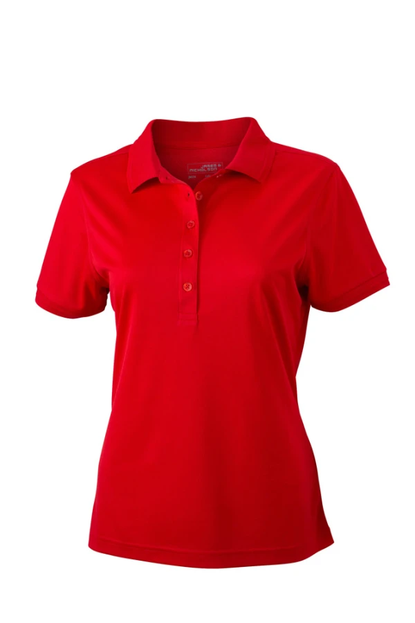 JAMES & NICHOLSON LADIES' ACTIVE POLO - Komfortabel og Åndbar Sportsbeklædning JAMES & NICHOLSON LADIES' ACTIVE POLO