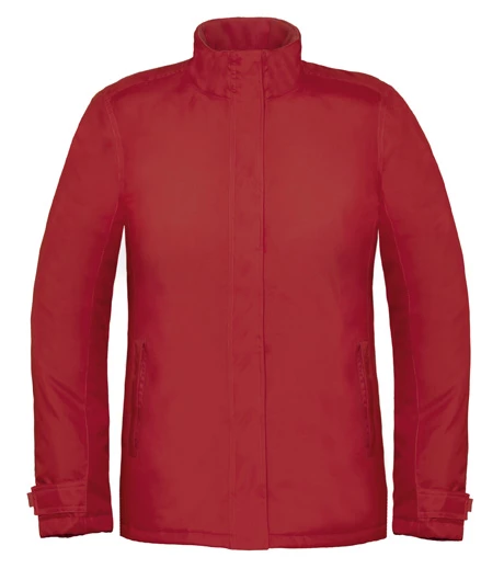 B&C REAL + / WOMEN - Vatteret Jakke med Quiltet Foring og Skjult Hætte B&C REAL + / WOMEN