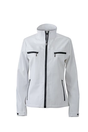 JAMES & NICHOLSON Ladies' Tailored Softshell Jacket - Trendy Design, Adjustable Features JAMES & NICHOLSON LADIES' TAILORED SOFTSHELL
