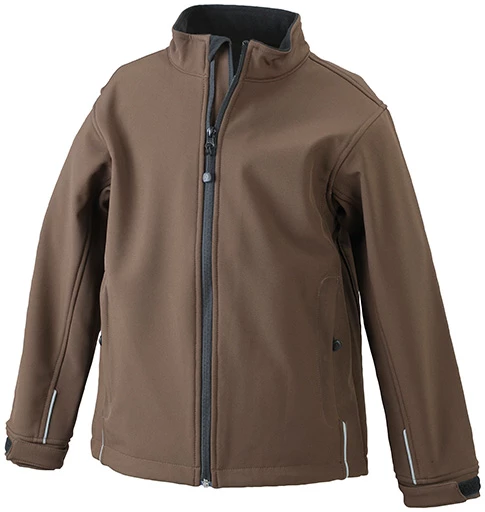 James & Nicholson Junior Softshell Jacket - Wind & Waterproof 5000 mm JAMES & NICHOLSON JUNIOR SOFTSHELL JACKET
