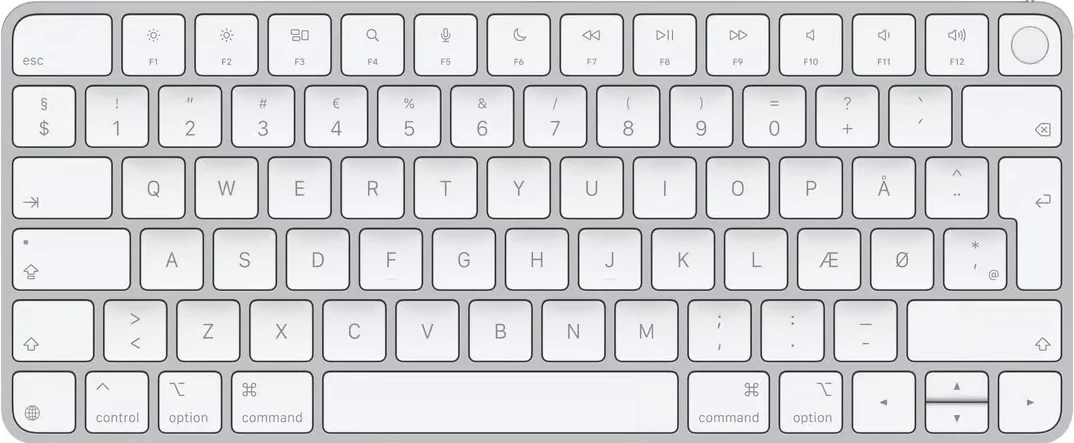 Apple Magic Tastatur Touch ID A2449 trådløs – Dansk Layout NY Apple Magic Tastatur Touch ID A2449 trådløs – Dansk Layout NY