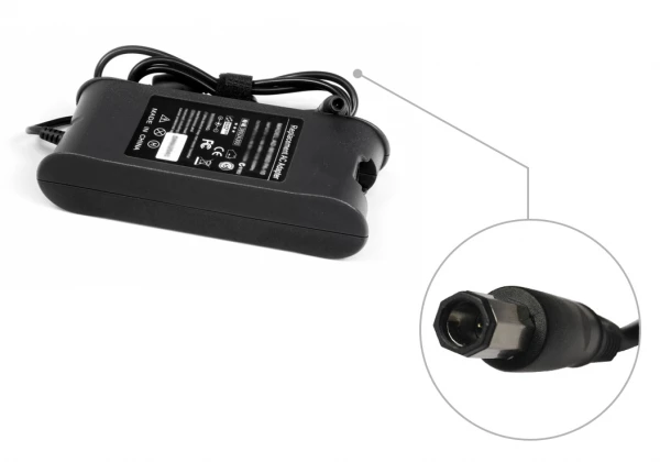 Dell 50W strømforsyning - 19.5V 2.64A med Octagonal tip - Hurtig levering i Danmark Dell 50W 19.5V 2.64A med 7.4 x 5.0mm Octagonal/Octagon/Hexagon strømforsyning tip - Kompatibel
