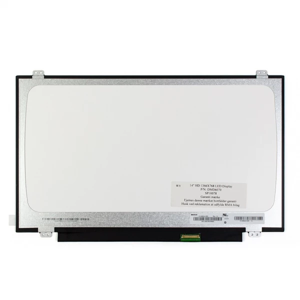 14" HD LED Skærm | Laptop Glossy Display | 1366x768 Opløsning | Hurtig Levering 14" (1366x768) HD LED | Glossy Display | LED 30 Pin | Bottom Right Connection