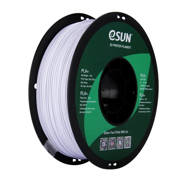 ESUN - PLA+ - Cold White - 1.75mm - 1kg eSUN - PLA+ - Cold White - 1.75mm - 1kg
