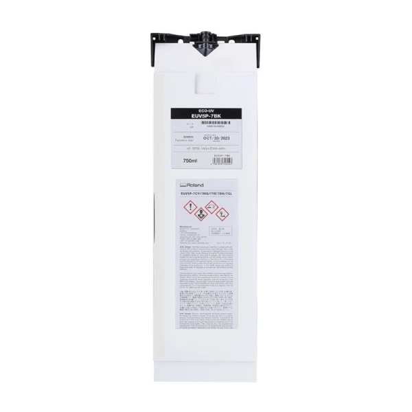 EUV5P-7BK - UV blæk 750ml - Sort Blækpatron til Roland UV Printer EUV5P-7BK - UV blæk 750ml - Sort Blækpatron til Roland UV Printer