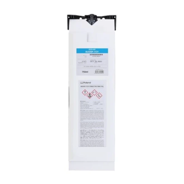 EUV5P-7CY - UV blæk 750ml - Cyan Blækpatron til Roland UV Printer EUV5P-7CY - UV blæk 750ml - Cyan
