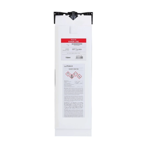 EUV5P-7RE - UV blæk 750ml - Rød Blækpatron til Roland UV Printer EUV5P-7RE - UV blæk 750ml - Rød