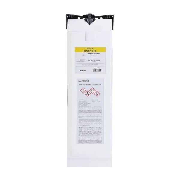 EUV5P-7YE - UV blæk 750ml - Gul Blækpatron til Roland UV Printer EUV5P-7YE - UV blæk 750ml - Gul