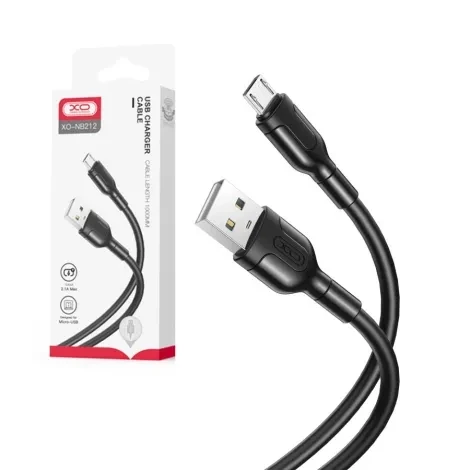 Kabel XO NB212 USB - micro USB - 1 m - black Kabel XO NB212 USB - micro USB - 1 m - 2.1A - black