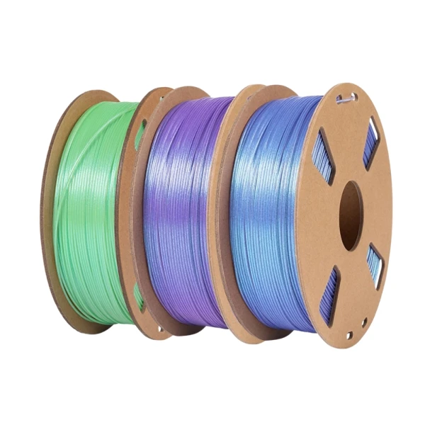 SKILPRO - PLA++ Chameleon Filament pakke - Klein blue, Nebula purple og Four leaf clover - 3 x 1 kg