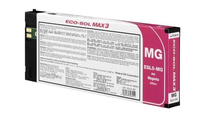 Roland ECO-Sol Max 3 Blækpatron 220ml Magenta - Original til BN2 Eco-sol Max 3 - 220ml - Magenta