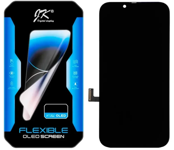 iPhone 13 - Soft OLED LCD Skærm - Sort iPhone 13 - Soft OLED LCD Skærm - Sort