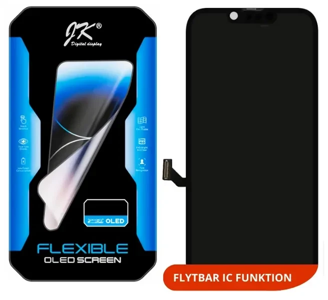 iPhone 14 - Soft OLED LCD Skærm - Sort iPhone 14 - Soft OLED LCD Skærm - Sort