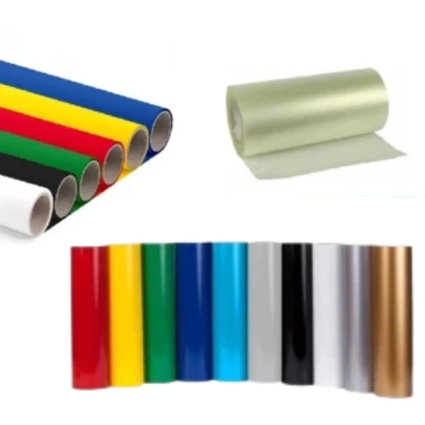 Startpakke med Skiltefolie (10 Farver) og Tekstilfolie (6 Farver), 30 cm x 5 m