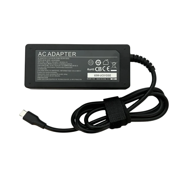 USB-C Universal 65W Strømforsyning til Bærbar Computer USB-C Universal 65W Strømforsyning til Bærbar Computer