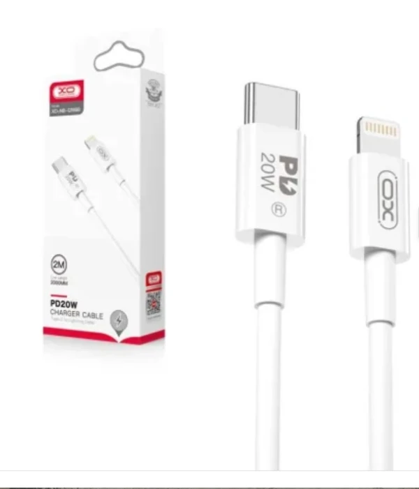 Kabel XO NB-Q189B USB - C Lightning- 2 m - 20W - HVID Kabel XO NB-Q189B USB - C Lightning- 2 m - 20W - HVID