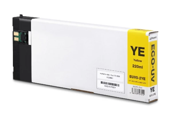 EUV5 - UV blæk 220ml - Gul Blækpatron til Roland BD8 og BD12 EUV5 - UV blæk 220ml - Gul
