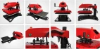 NYHED-NYHED Varmepresser PRO- Pneumatic 38 x 38 cm