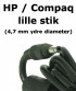 HP Compaq 65W 18.5V 3.5A strømforsyning med 4.8 mm x 1.7 mm (Small Yellow Tip ) Lille Stick - Original