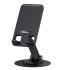 BWOO BO-ZJ132 sort 360 grader roterbar og foldbar mobilholder i aluminium
